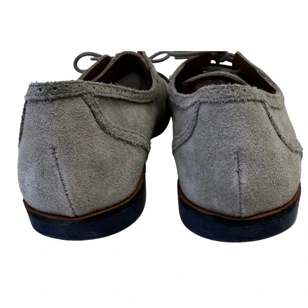 DV by Dolce Vita Womens Grey Suede Perforated Lace Up Oxford Flats Size 6.5 - Picture 5 of 8
